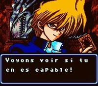 une photo d'Ã©cran de Yu-Gi-Oh - Duel des Tenebres sur Nintendo Game Boy Color